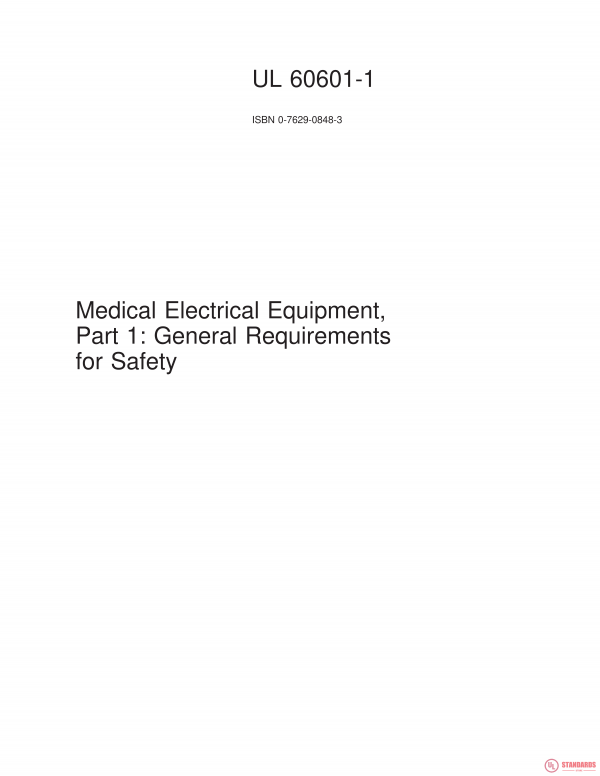 UL 60601-1 PDF UL 60601-1 PDF